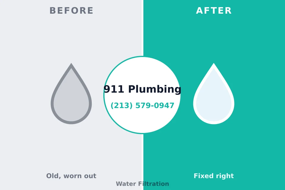 Before and after: plumbing company Licking, MO